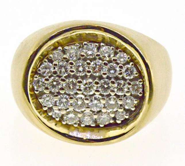Fantastic 1ctw Oval Cluster Diamond Ring
