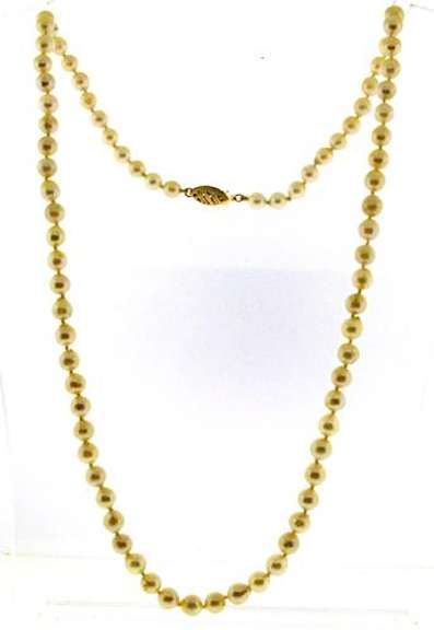 Elegant 14kt YG Fresh Water Pearl Necklace