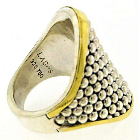 Lagos Signature Caviar 18kt/925 Ring