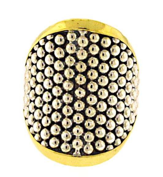 Lagos Signature Caviar 18kt/925 Ring