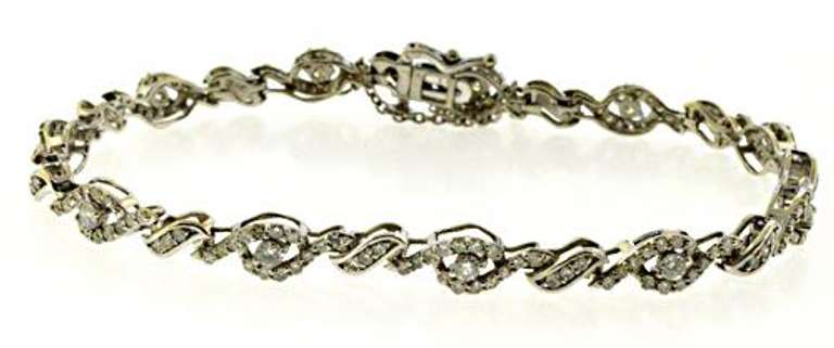 Popular White Gold Diamond Tennis Bracelet