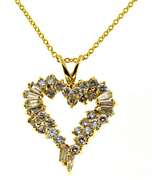 Stunning Bag & RBC Diamond Heart Necklace
