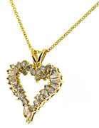 Stunning Bag & RBC Diamond Heart Necklace