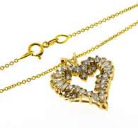 Stunning Bag & RBC Diamond Heart Necklace