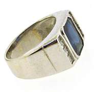 Fabulous 2ct Sapphire w .50ctw Diamond Ring