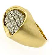 Fantastic 1ctw Oval Cluster Diamond Ring