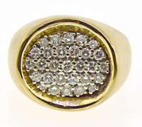 Fantastic 1ctw Oval Cluster Diamond Ring