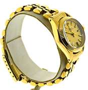 Rolex Oyster Perpetual Watch Gold Dial Jubilee Bracelet