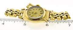 Rolex Oyster Perpetual Watch Gold Dial Jubilee Bracelet