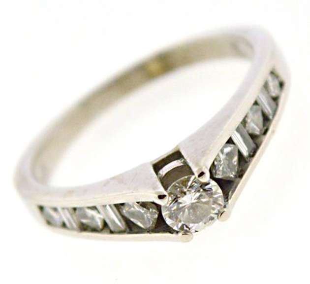 Fabulous Princess & Baguette Diamond Semi Mount Ring