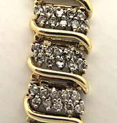 LADIES DIAMOND BRACELET, 5.00 CARAT TOTAL WEIGHT.