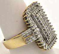 14K YELLOW GOLD 2.10 CTW DIAMOND RING.