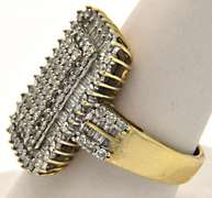 14K YELLOW GOLD 2.10 CTW DIAMOND RING.