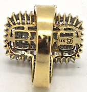 14K YELLOW GOLD 2.10 CTW DIAMOND RING.