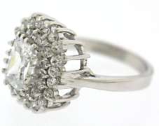 Sterling Silver Cubic Zirconia Crystal Ring