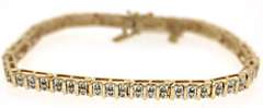 Amazing Diamond Tennis Bracelet in Yellow Gold