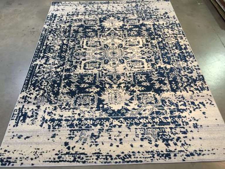 Classic Vintage Reproduction Distress Design Rug 6x8
