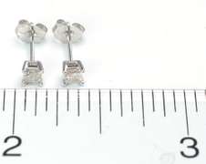 Cute Diamond Stud Earrings in 14KT White Gold