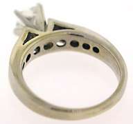 Dazzling Princess Diamond w Side Diamond Ring