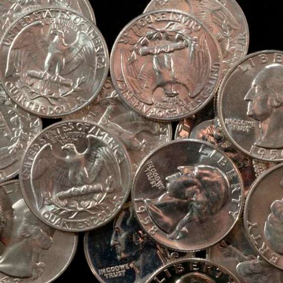 18 Assorted Silver Proof And BU Washington Quarters 1940-1964