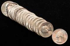 18 Assorted Silver Proof And BU Washington Quarters 1940-1964