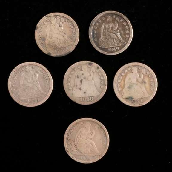 6 Seated Dimes