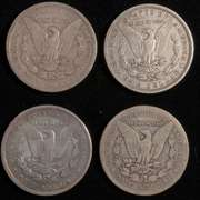 1891 P &O 1887 O &1889 O  Raw Morgan Dollars