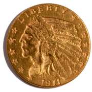 1911  $ 2 1/2 US Gold Quarter Eagle