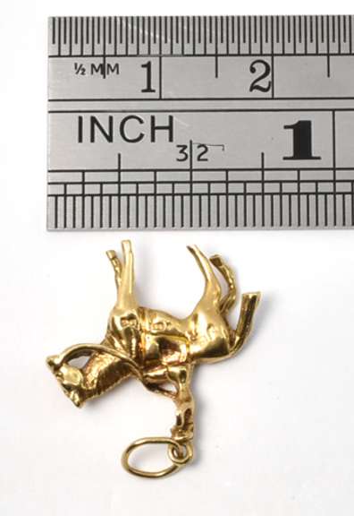 Cute 14k Riding Charm