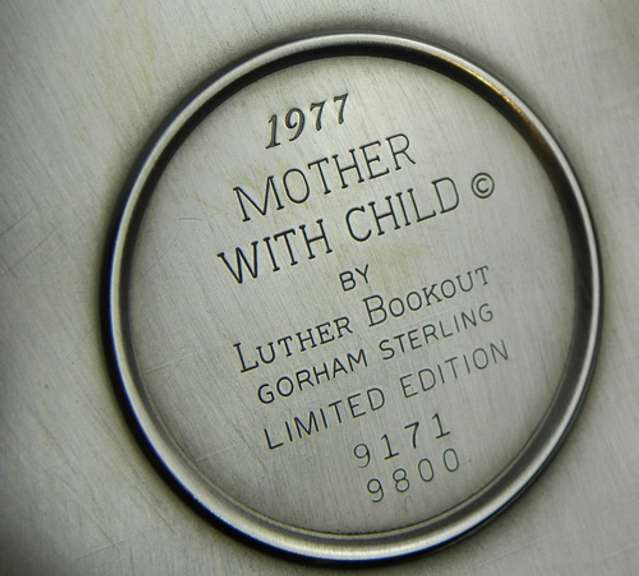 1977 Gorham Sterling Mother & Child Christmas Ornament