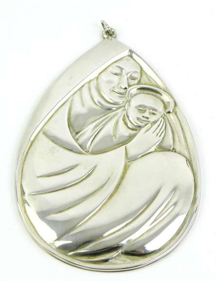 1977 Gorham Sterling Mother & Child Christmas Ornament