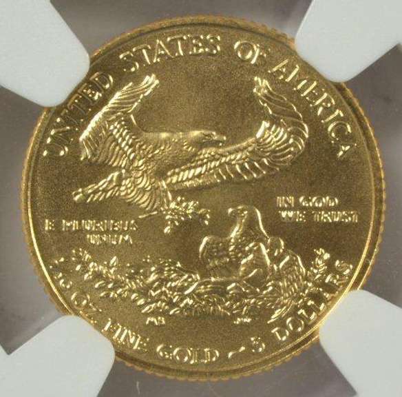 First Releases 2017 $5 American Gold Eagle. NGC MS70