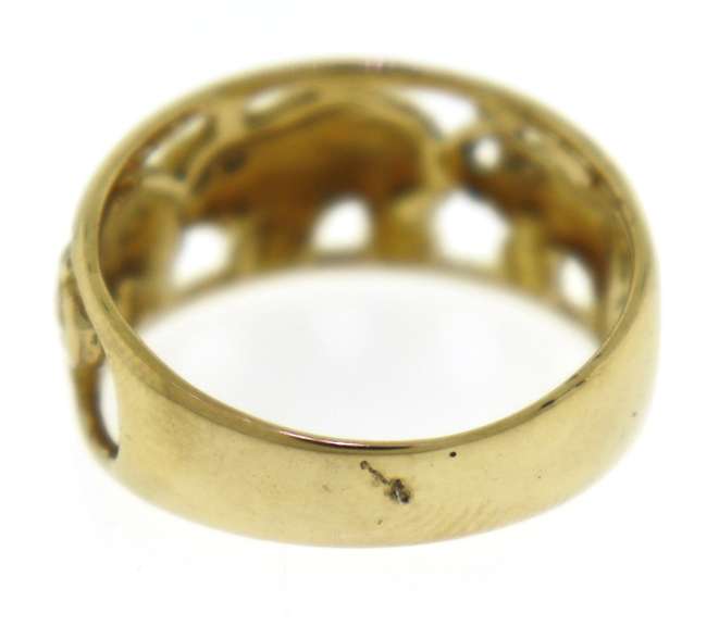 Stunning Diamond Accent Elephant Ring