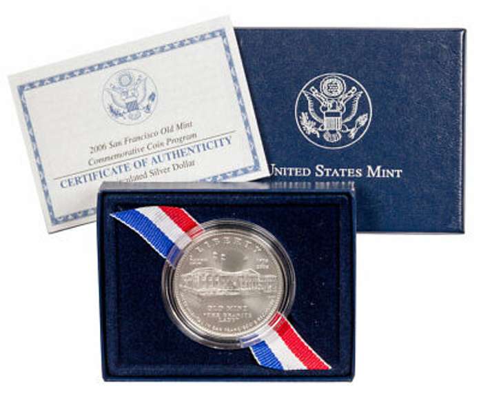 2006 San Fran Old Mint BU Commem $, OGP