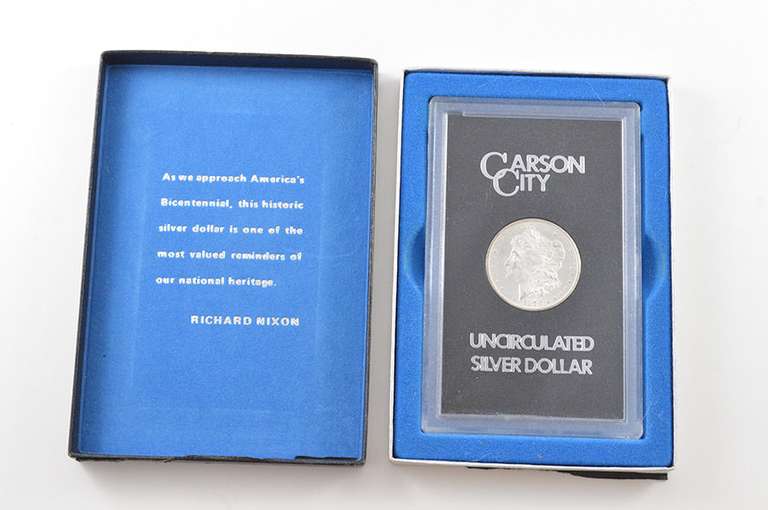 1878-CC Morgan Silver Dollar - Uncirculated - Slabbed - Box