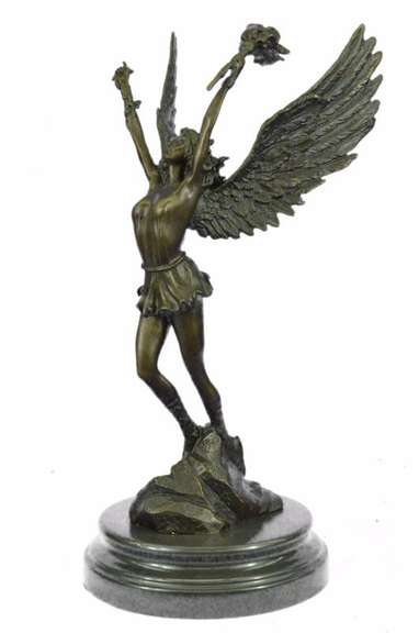An angel stands boldly