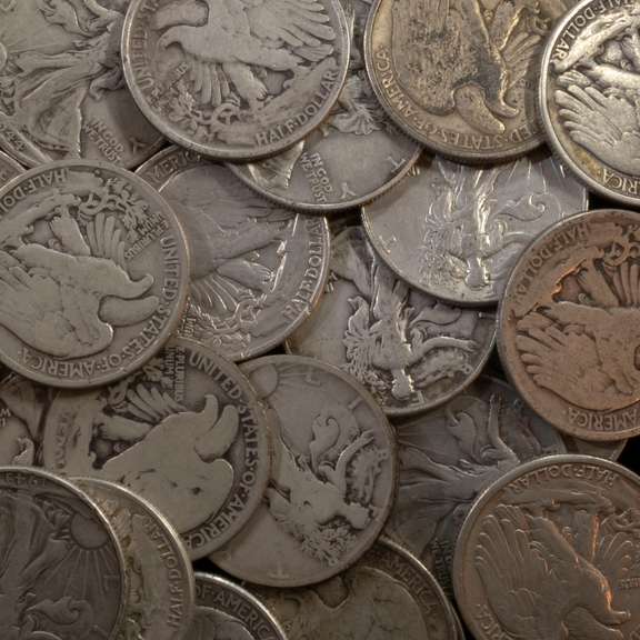 23  Assorted Walking Liberty Halves