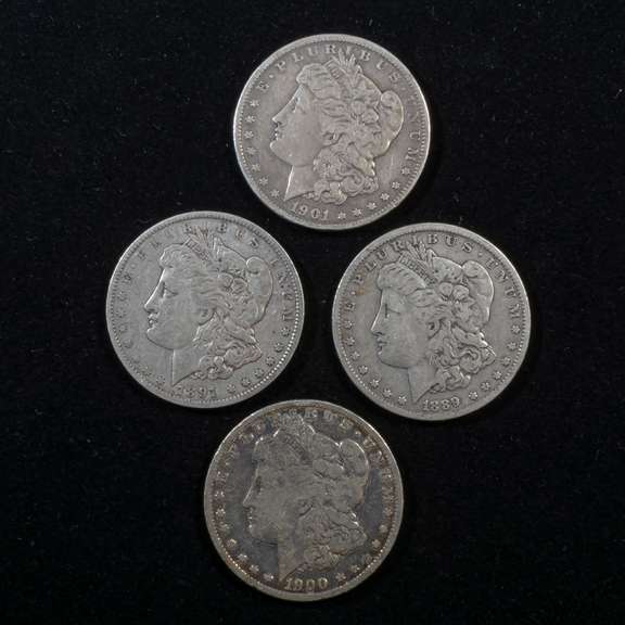 4 New Orleans Morgan Dollars