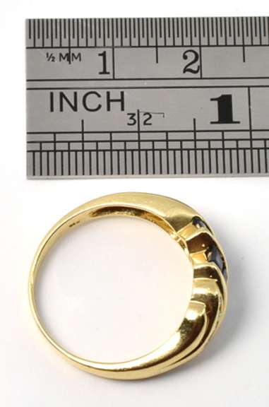 Practical Sapphire and Diamond Ring