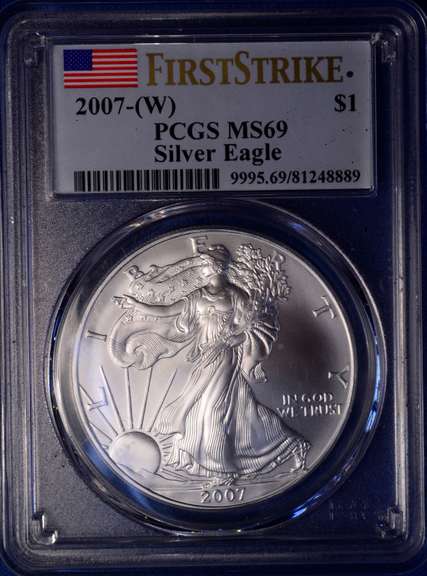 2007-(W) MS69 Silver Eagle PCGS FS