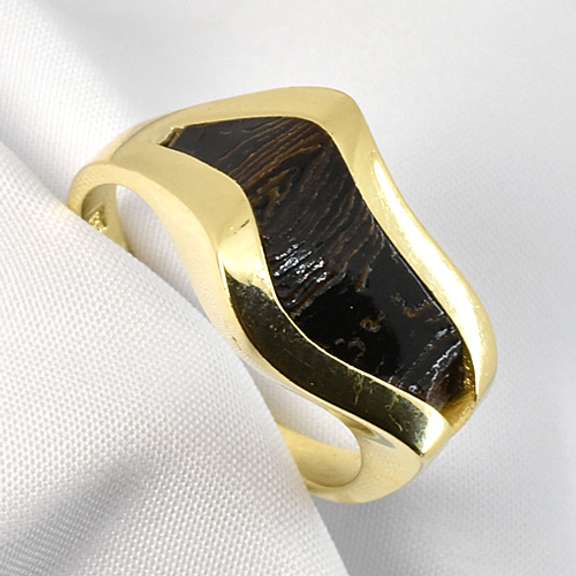 Fabulous Man's Ring Featuring Koa Wood