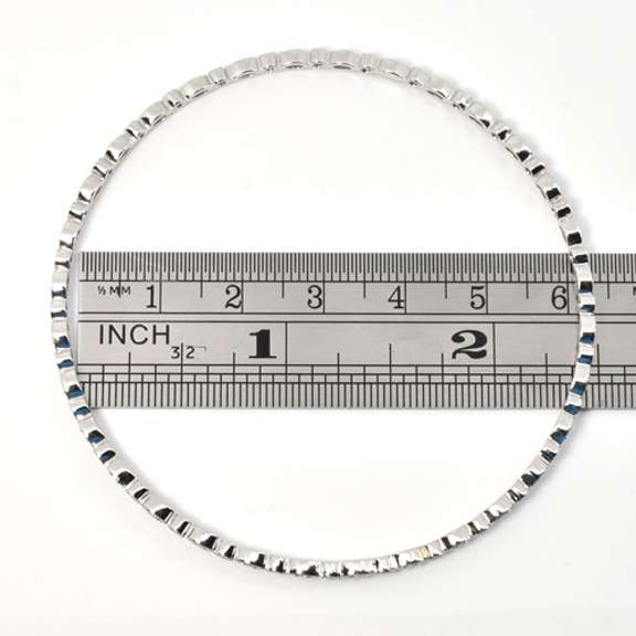Gorgeous Diamond Bangle in 14K White Gold