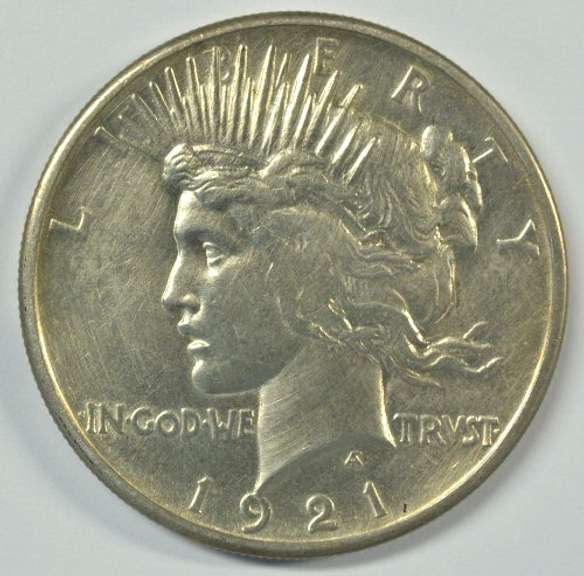 Attractive scarce 1921 Peace Silver Dollar