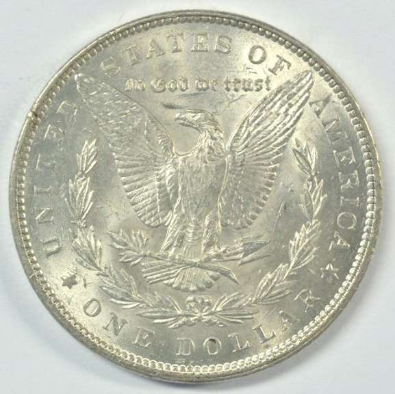 Scarce frosty-white BU 1899-P Morgan Silver Dollar