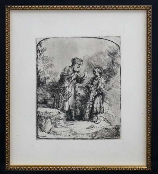 REMBRANDT VAN RIJN ABRAHAM AND ISAAC 1880 VAN RIJN (AFTER) ABRAHAM AND ISAAC