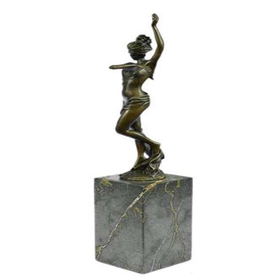 Nude Dancer Bronze Figure