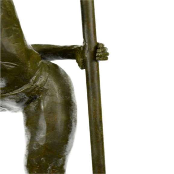 Art Deco Aldo Vitaleh Large Ballerina Dancer Bronze Sculpture Marble Statue Sale