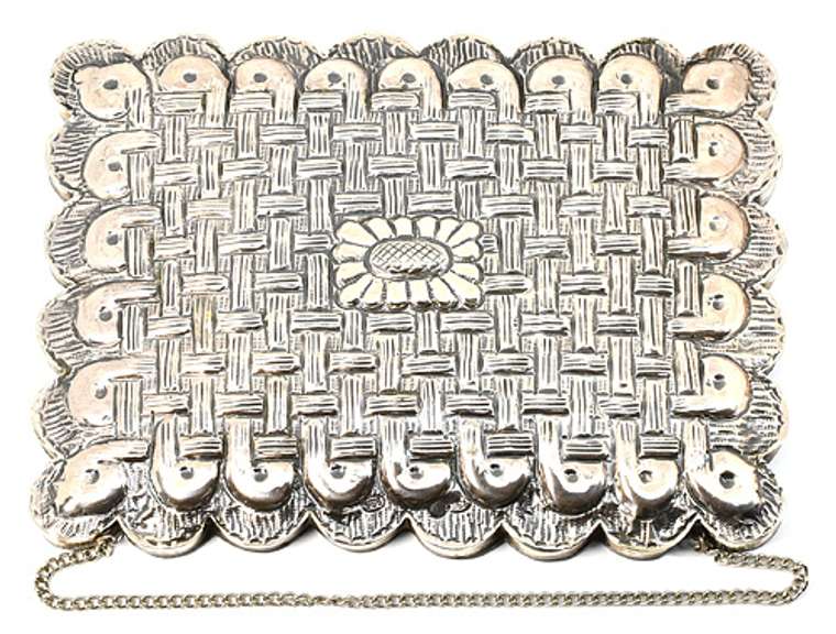 Intricate Sterling Hanging Mirror