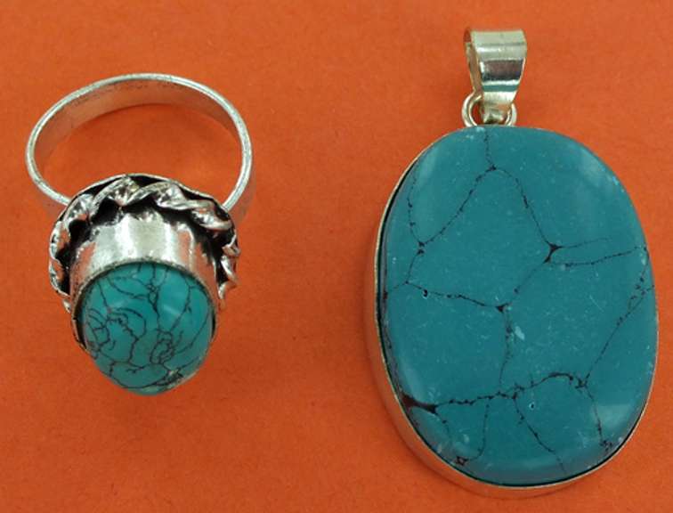 Silver and Natural Stone