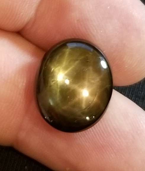 Boutique grade 16.76ct multi-star patterned Sapphire